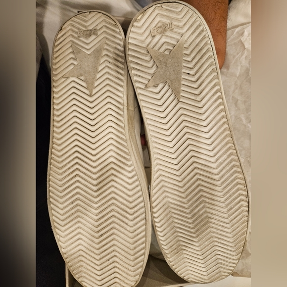 Golden goose stardan leather upper distressed optic white size 43 preowned - Picture 4 of 6